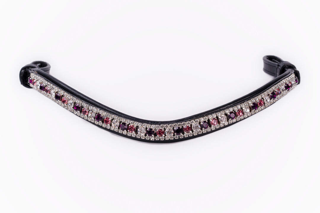 Bridleberry Leather Multi Stone Browband