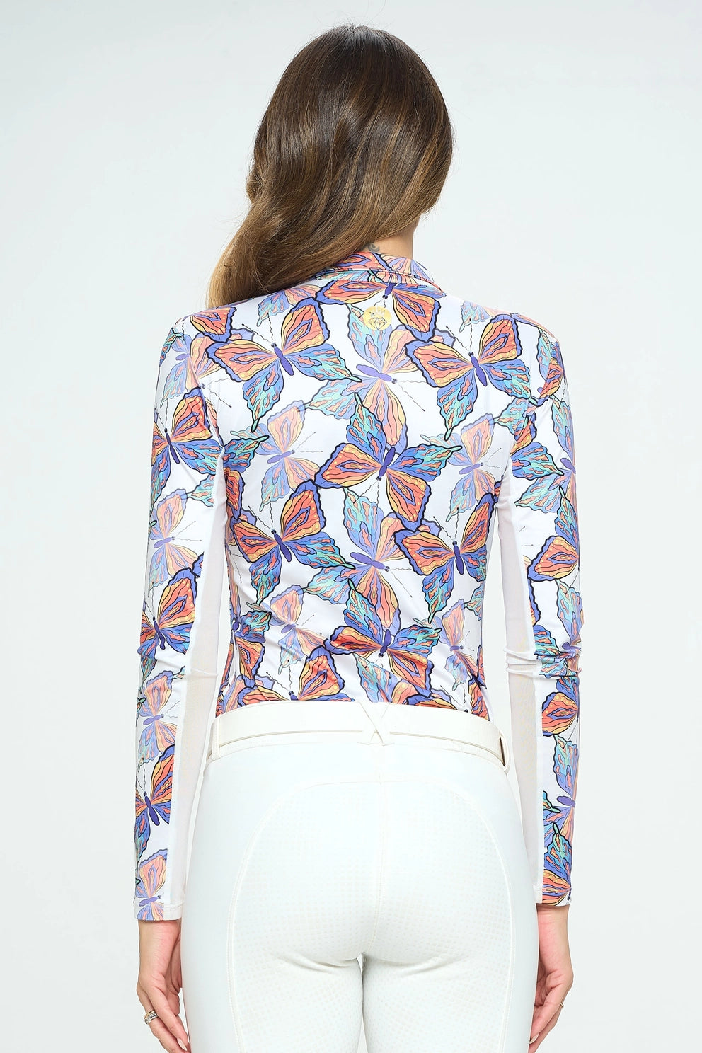 Dancing Equestrian Spring Butterflies Sun Shirt