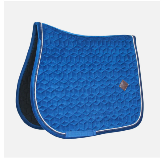 Kentucky Jump Saddle Pad in Navy Velvet