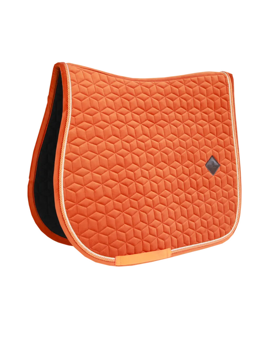 Kentucky Jump Saddle Pad in Orange Velvet