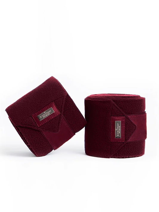 Equestrian Stockholm Polo Wraps in Bordeaux