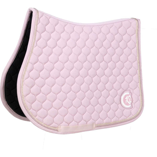 Kentucky Horsewear Onion Quilt with 3D Logo Jump Pad in Blush