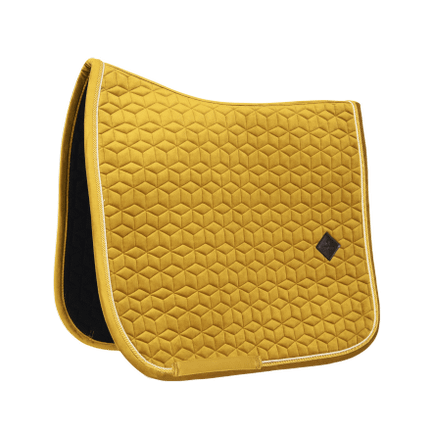 Kentucky Velvet Dressage Saddle Pad in Mustard