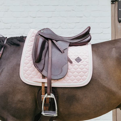 Kentucky Plaited Cord Dressage Pad in Soft Rose