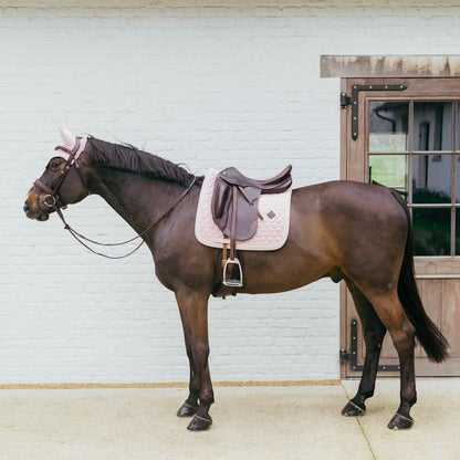 Kentucky Horsewear Onion Quilt with 3D Logo Jump Pad in Blush