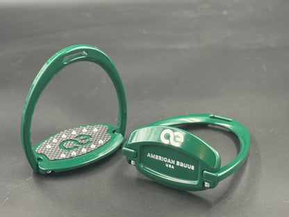 American Equus ‘Elite’ English Stirrups Dark Green