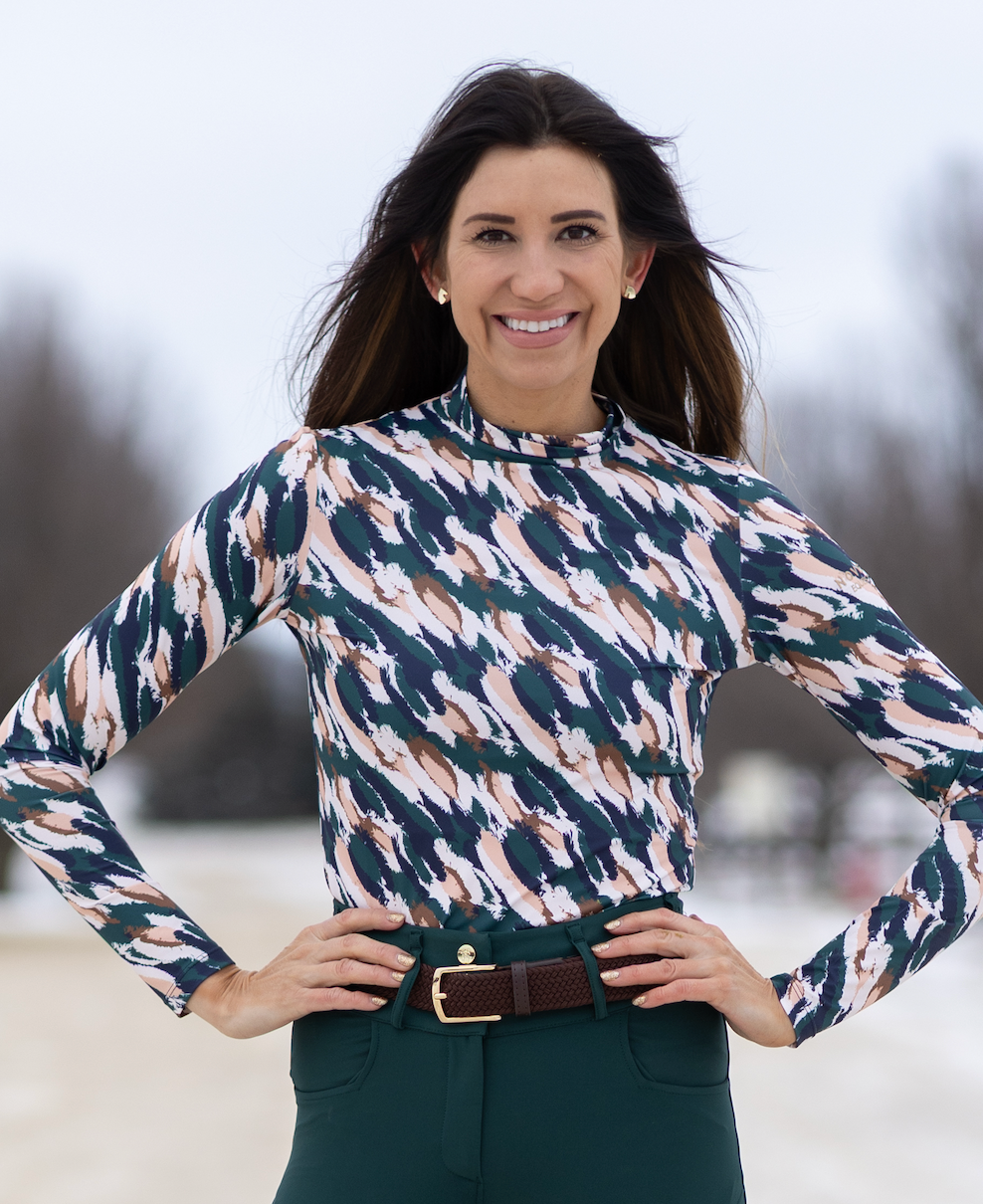 Novella Equestrian 'The Market Rules' Mock Neck