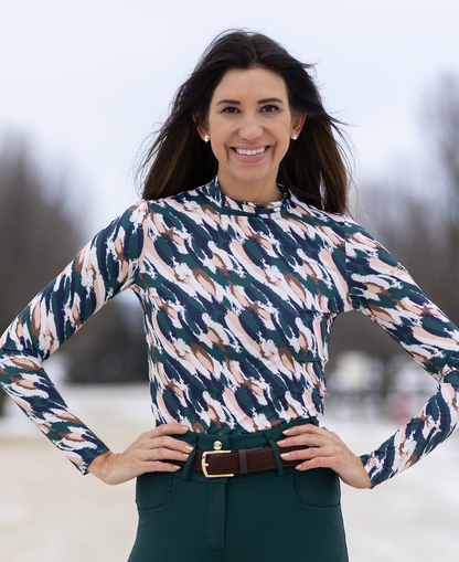 Novella Equestrian 'The Market Rules' Mock Neck