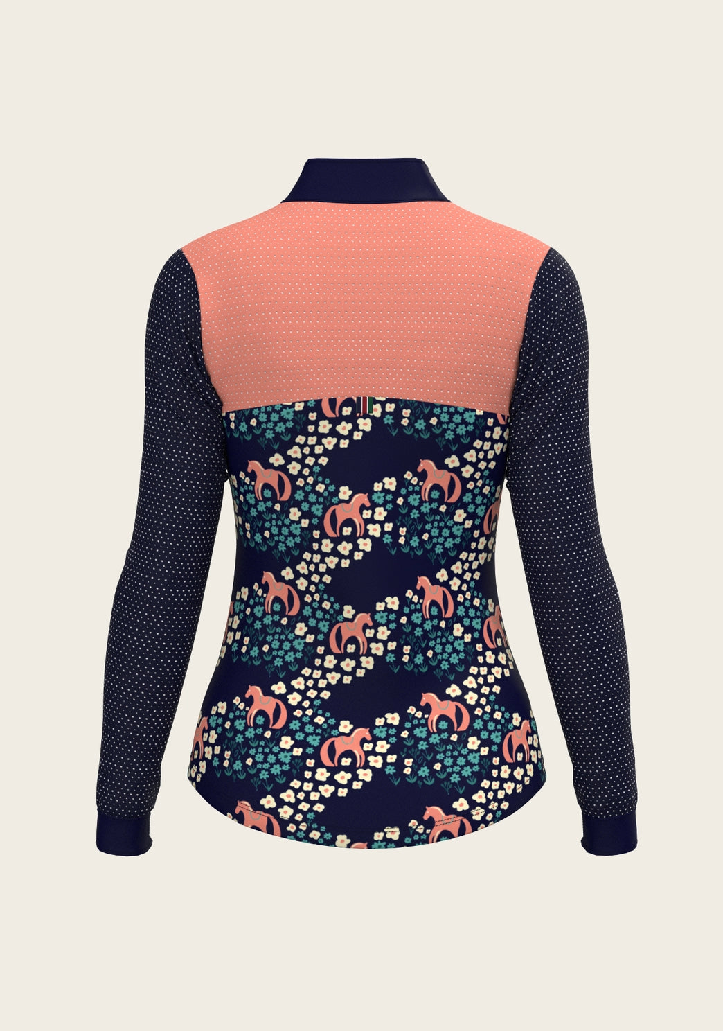 Espoir Equestrian Cavallo Flowers Sport Mesh Shirt