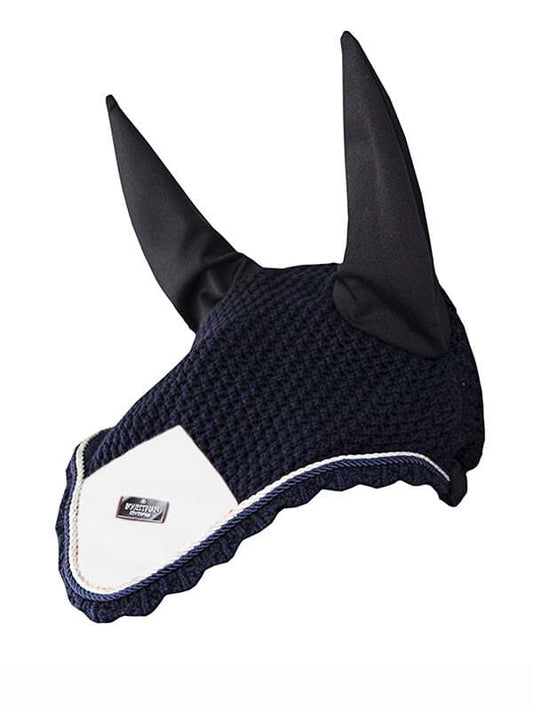 Equestrian Stockholm Bonnet in Navy and White