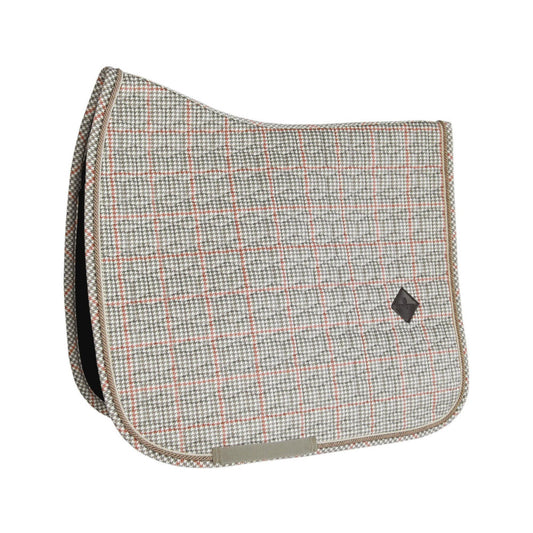 Kentucky Pied-de-Poule Dressage Pad in Beige