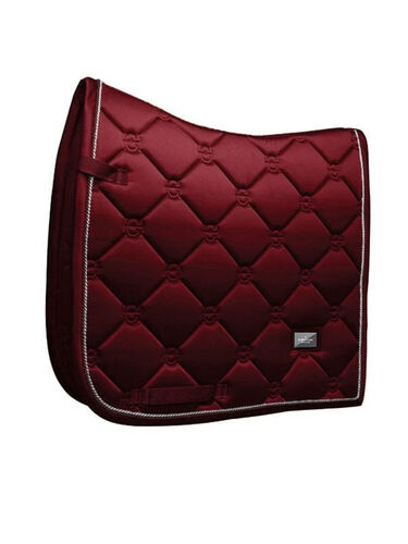 Equestrian Stockholm Dressage Saddle Pad in Bordeaux