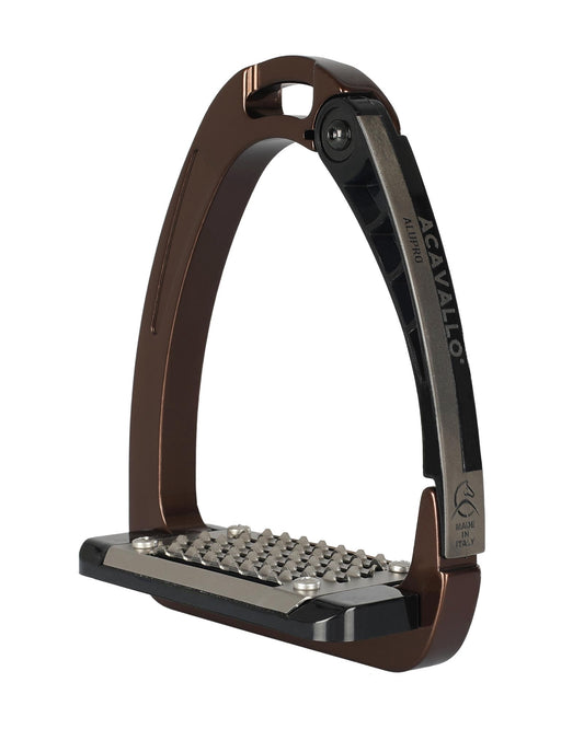 Acavallo Arena AluPro Stirrups Brown