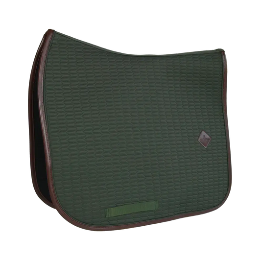 Kentucky Leather Dressage Pad in Olive Green