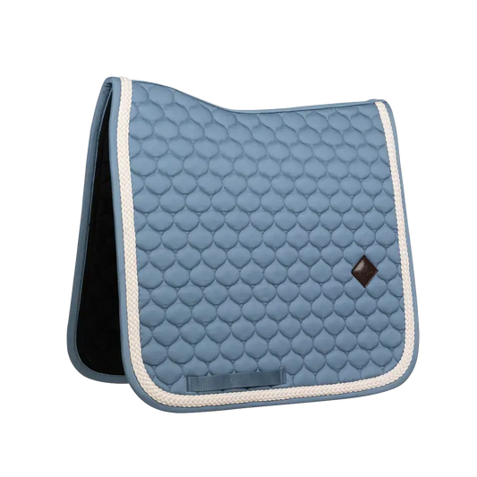 Kentucky Plaited Cord Dressage Pad in Light Blue