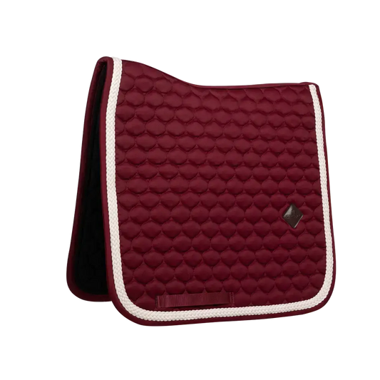 Kentucky Plaited Cord Dressage Pad in Bordeaux