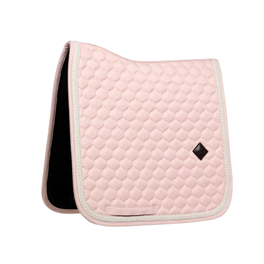 Kentucky Plaited Cord Dressage Pad in Soft Rose