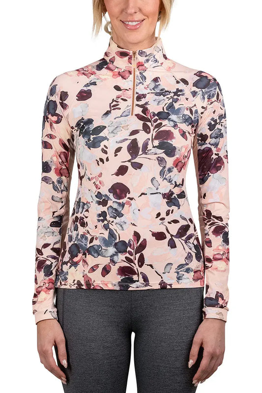 Kastel Pearl Blush Watercolor Long Sleeve Shirt