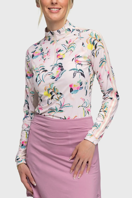 Kastel Coral Garden Blooms Long Sleeve Shirt