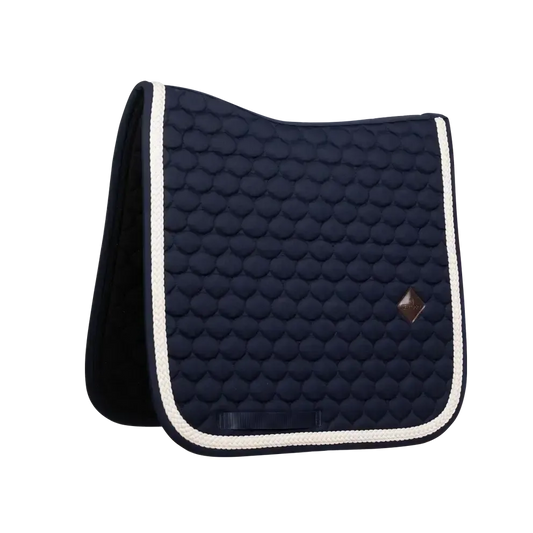 Kentucky Plaited Cord Dressage Pad in Navy