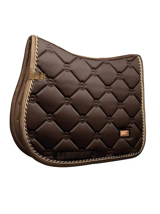 Equestrian Stockholm Jump Saddle Pad in Golden Brown