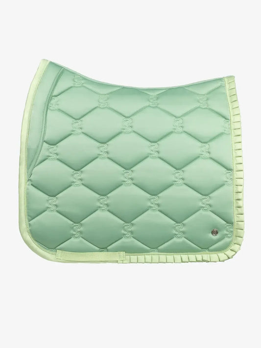 PS of Sweden Dressage Saddle Pad in Sage Green Ruffle