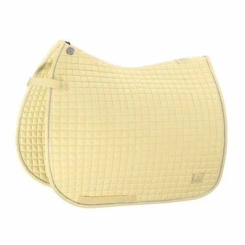 Eskadron Cotton Platinum Dressage Pad in Light Yellow