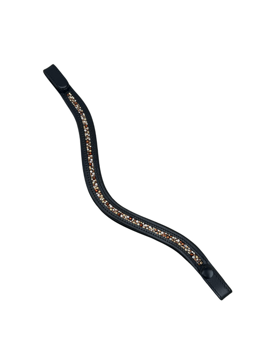 Shady 5 Browband in Brown Mottled