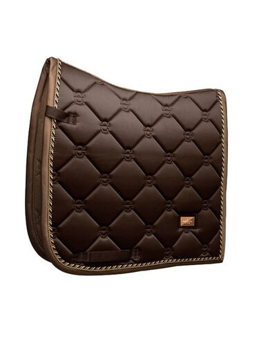 Equestrian Stockholm Dressage Saddle Pad in Golden Brown