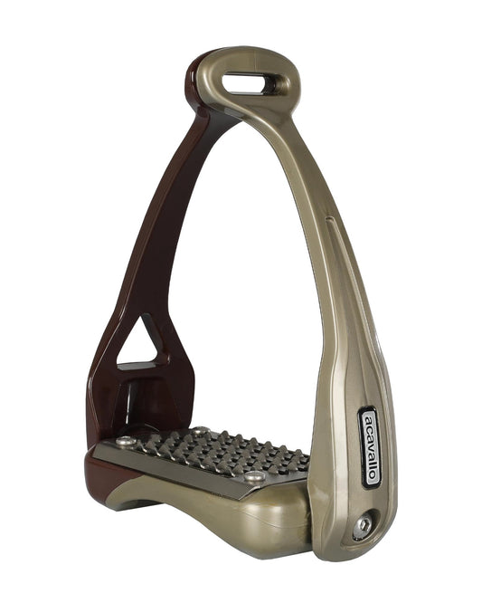 Acavallo Opera Stirrup Brown/Gold