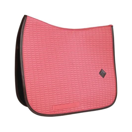 Kentucky Leather Dressage Pad in Coral